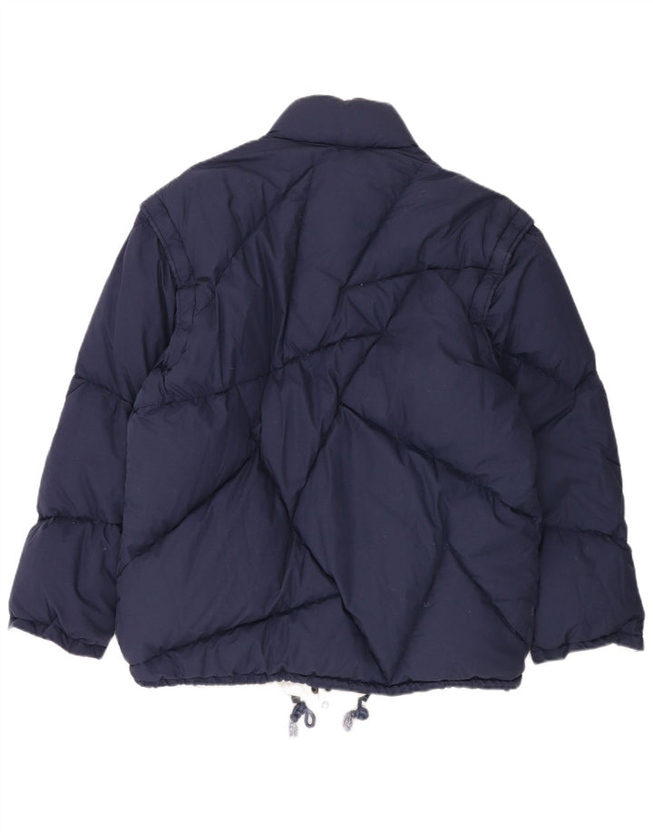 Dolomite Mens Reversible Padded Jacket UK 38 Medium Navy Blue Polyester