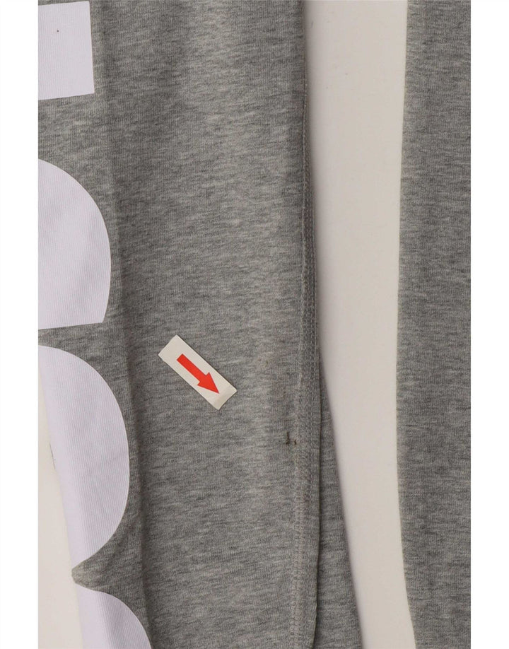 Nike Womens Graphic Leggings UK 10 Small Grey Cotton