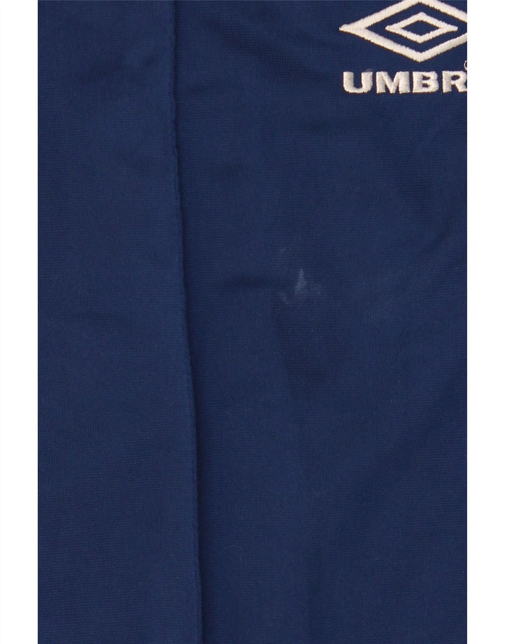 UMBRO Mens Graphic Tracksuit Trousers XL Navy Blue Colourblock Polyester