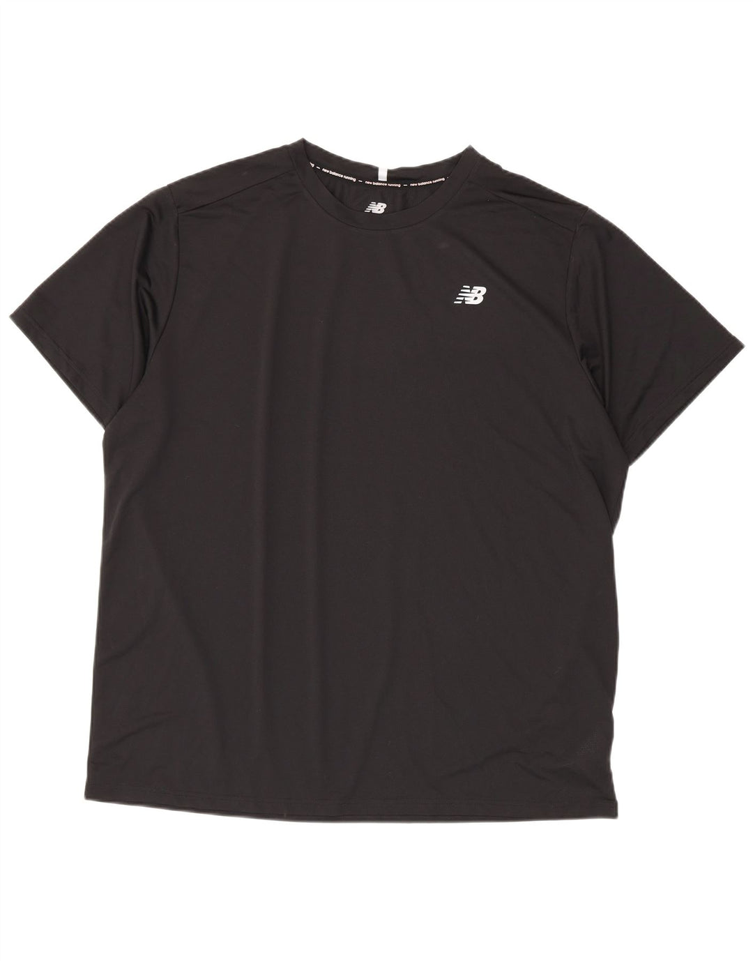 New Balance Mens T-Shirt Top 2XL Black Polyester