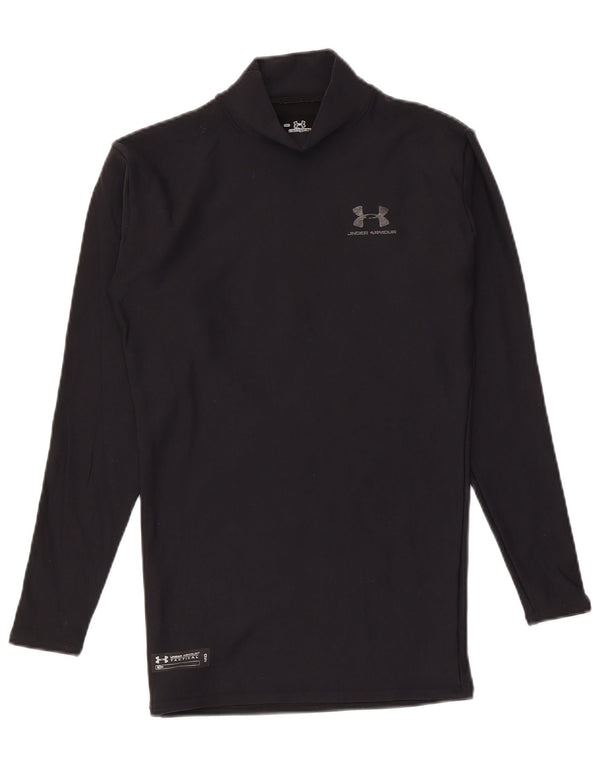 Under Armour Mens Compression Top Long Sleeve Medium Black Nylon