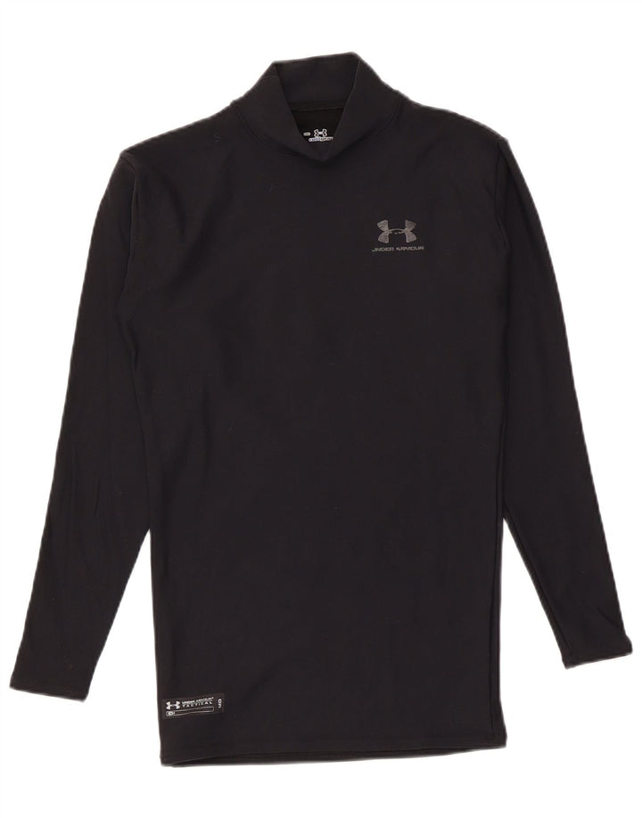 Under Armour Mens Compression Top Long Sleeve Medium Black Nylon