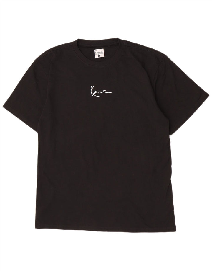 Karl Kani Mens T-Shirt Top Large Black Cotton