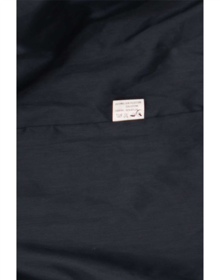 Giramondo Mens Loose Fit Overcoat UK 38 Medium Navy Blue Polyester