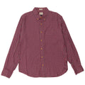 J. CREW Mens Slim Fit Flannel Shirt Large Red Check Cotton