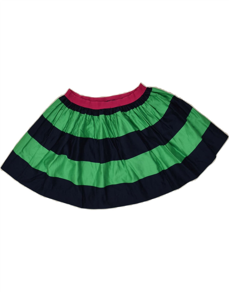 POLO RALPH LAUREN Girls Circle Skirt 9-10 Years W22 Green Striped Cotton | Vintage Polo Ralph Lauren | Thrift | Second-Hand Polo Ralph Lauren | Used Clothing | Messina Hembry 