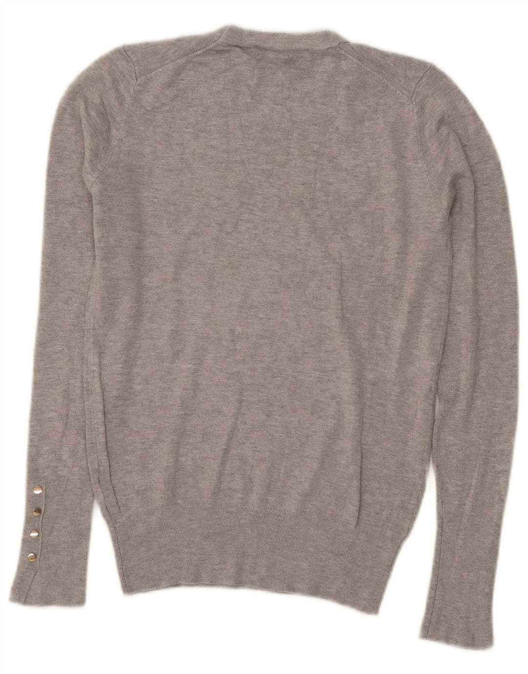 Zara Womens Crew Neck Jumper Sweater UK 12 Medium Grey
