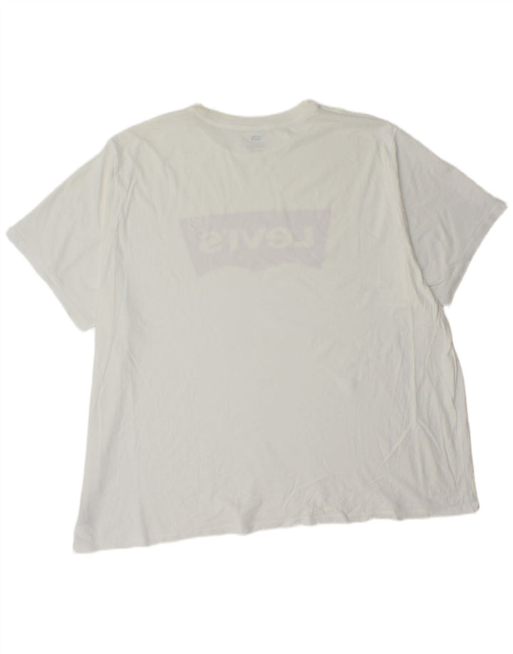Levi's Mens Graphic T-Shirt Top 4XL White Cotton