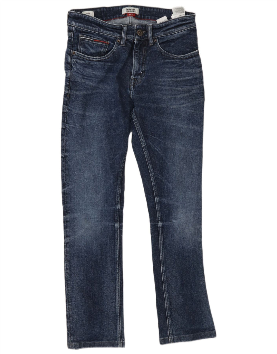 Tommy Hilfiger Mens Slim Jeans W30 L32 Blue Cotton