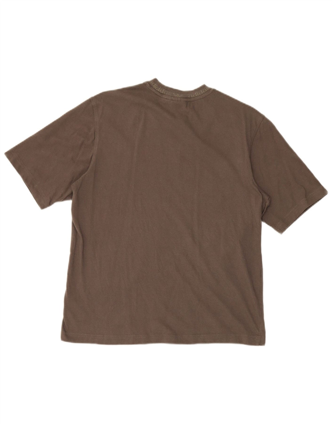Adidas Mens T-Shirt Top XS Brown Cotton