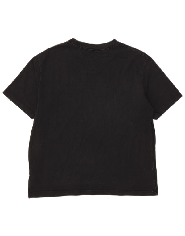 Jordan Womens T-Shirt Top UK 10 Small Black Cotton