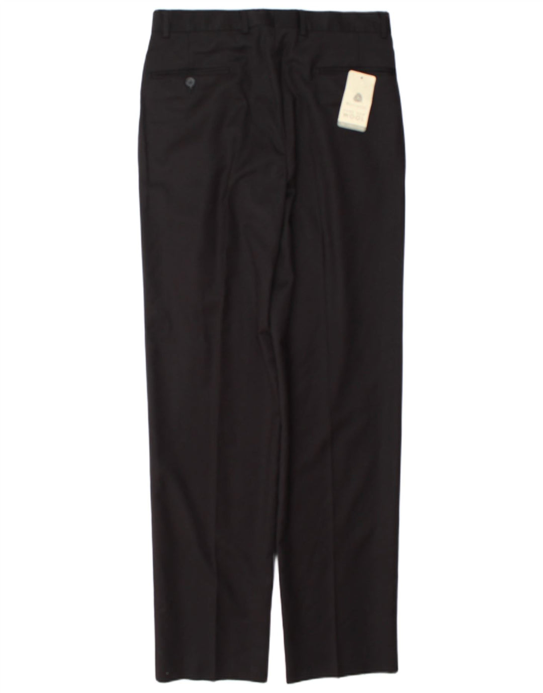 Vintage Mens Pegged Suit Trousers IT 48 Medium W32 L34 Black Wool