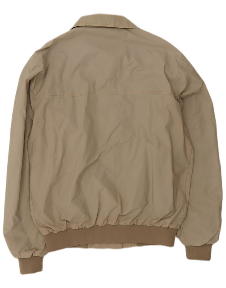 North Sails Mens Bomber Jacket UK 40 Large Beige Polyamide