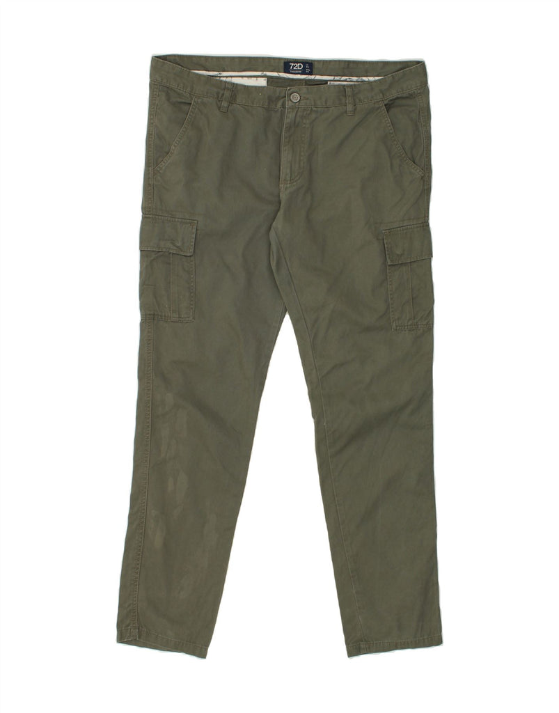 OVS Mens Slim Cargo Trousers W38 L33  Khaki Cotton | Vintage OVS | Thrift | Second-Hand OVS | Used Clothing | Messina Hembry 