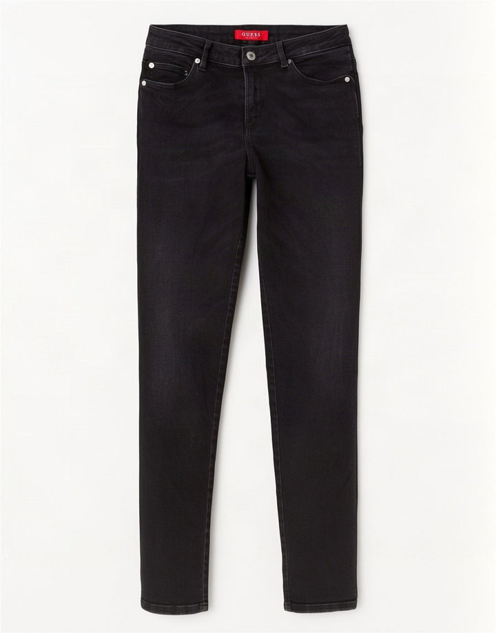 Guess Womens Skinny Jeans W28 L30 Black Cotton