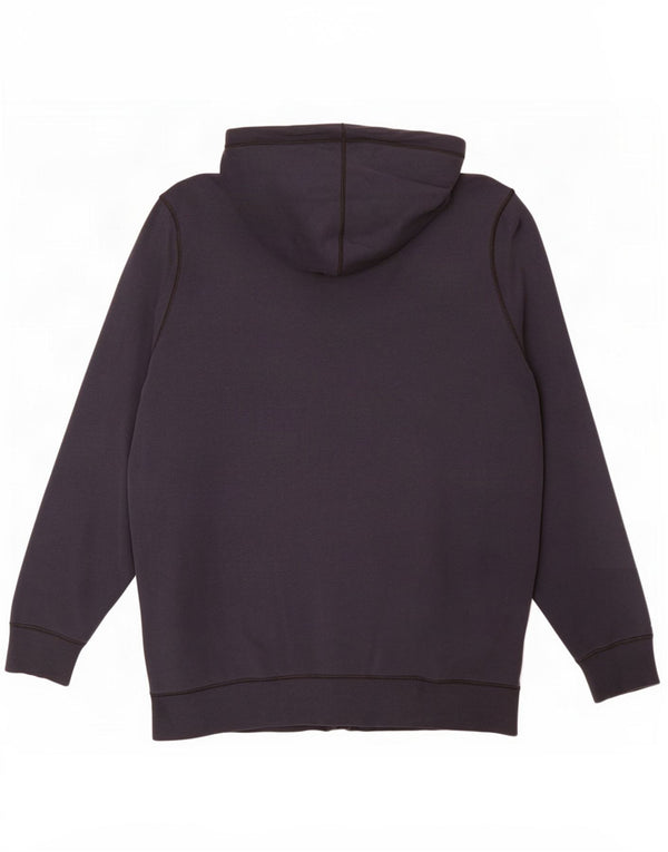 Under Armour Mens Loose Fit Zip Hoodie Sweater Large Navy Blue Cotton