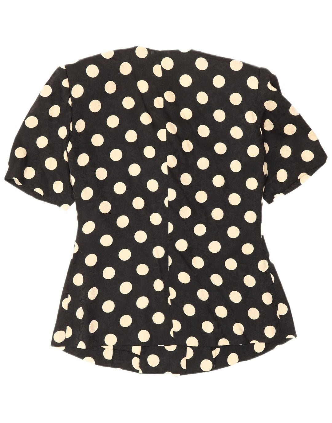 Vintage Womens Short Sleeve 2 Piece Skirt Set UK 12 Medium W28 Black