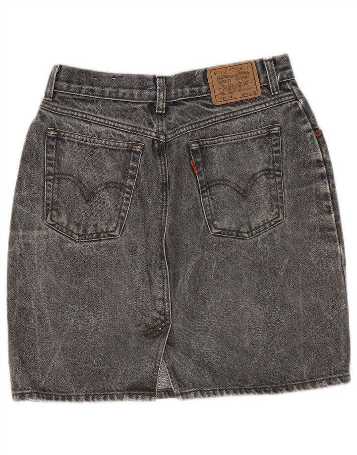 LEVI'S Womens Denim Skirt W29 Medium Grey
