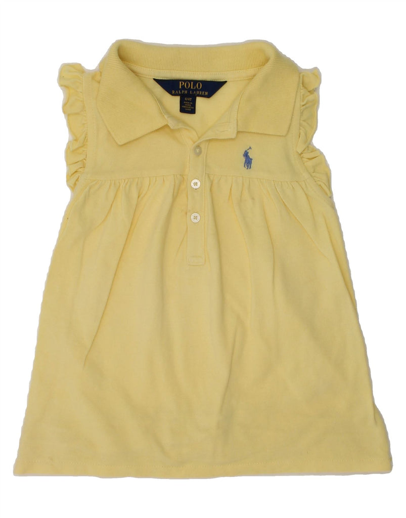 POLO RALPH LAUREN Girls Sleeveless Polo Dress 3-4 Years Yellow | Vintage Polo Ralph Lauren | Thrift | Second-Hand Polo Ralph Lauren | Used Clothing | Messina Hembry 