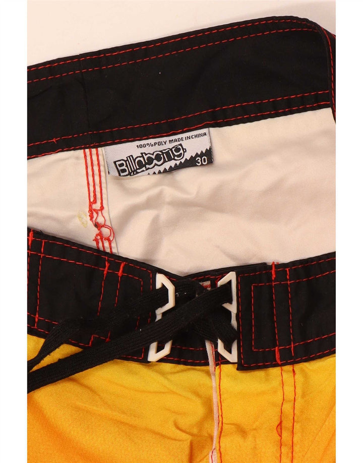Billabong Mens Graphic Swimming Shorts Medium Multicoloured Gingham
