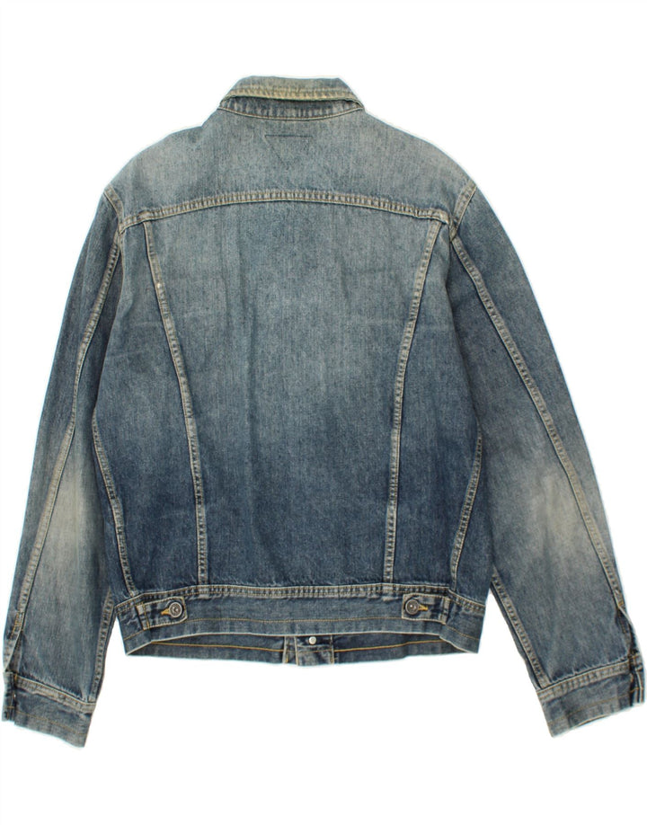 MELTIN' POT Mens Denim Jacket UK 44  2XL Blue Cotton
