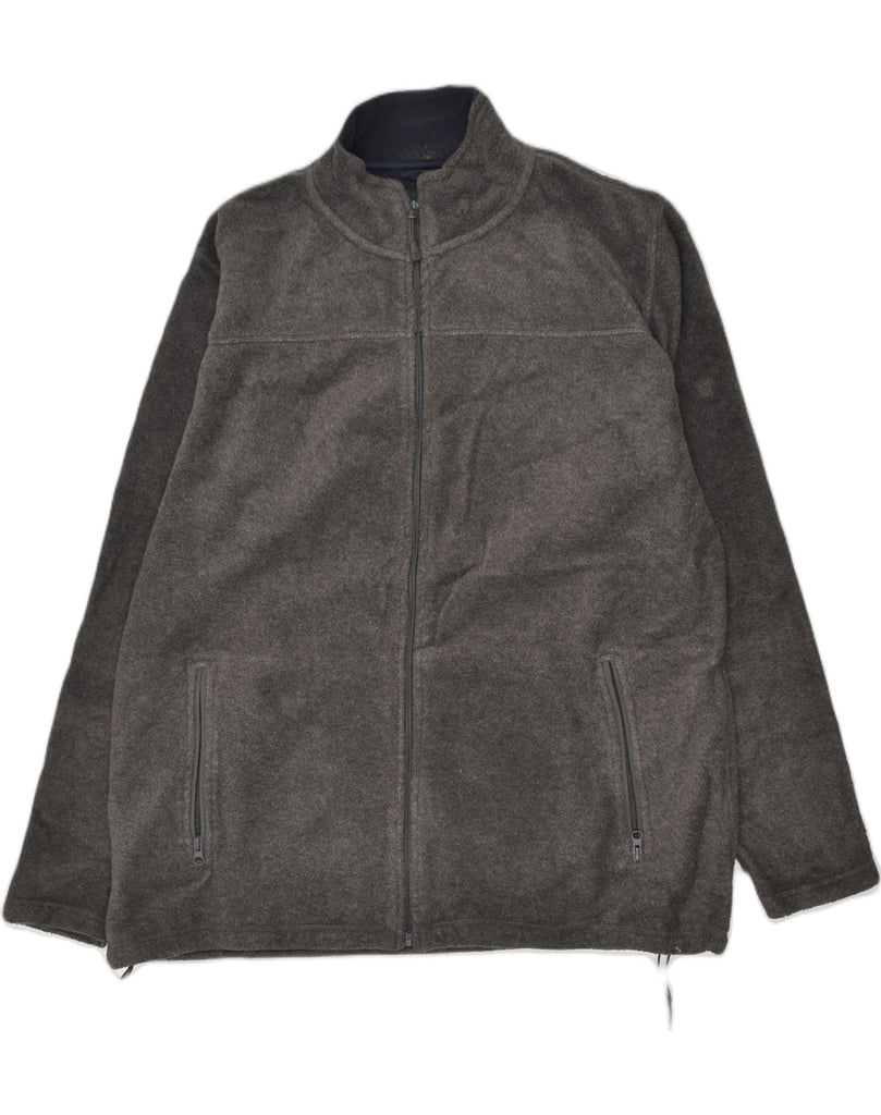 JAMES PRINGLE Mens Fleece Jacket UK 42 XL Grey Polyester | Vintage James Pringle | Thrift | Second-Hand James Pringle | Used Clothing | Messina Hembry 