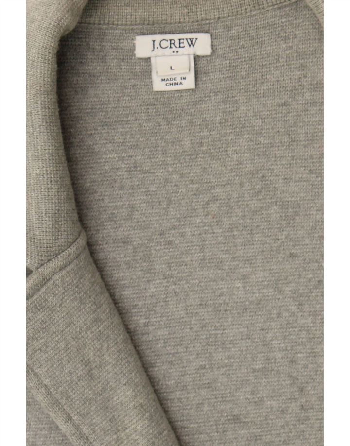 J. CREW Womens 2 Button Blazer Jacket UK 16 Large Grey Cotton Vintage J. Crew and Second-Hand J. Crew from Messina Hembry 