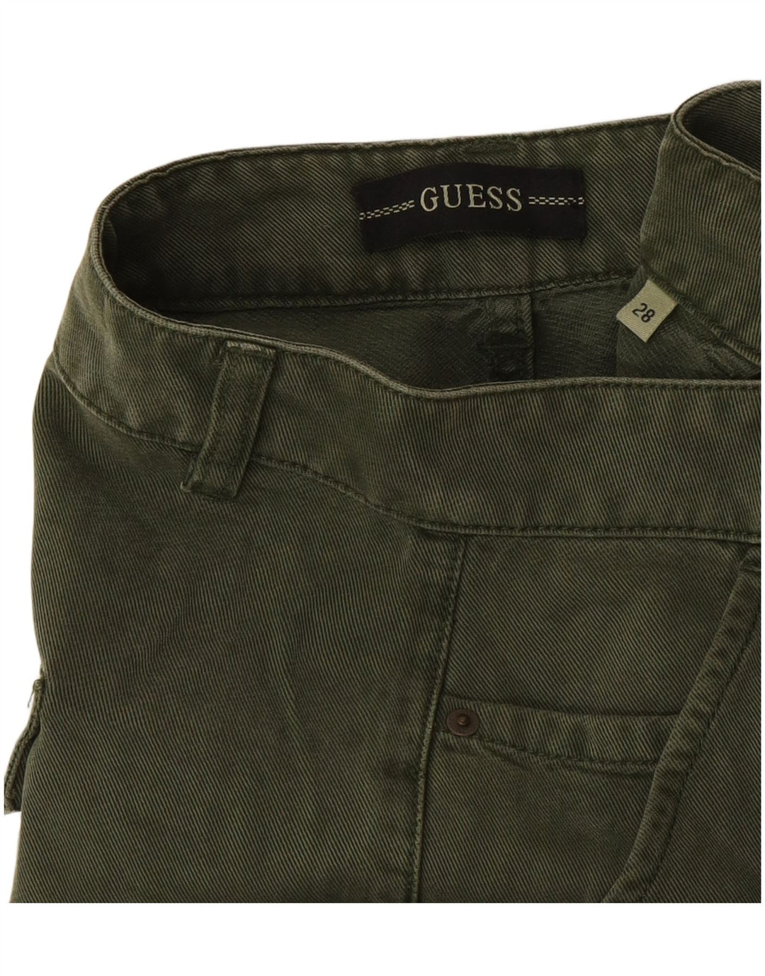 Guess Womens Joggers Cargo Trousers W28 L29 Green