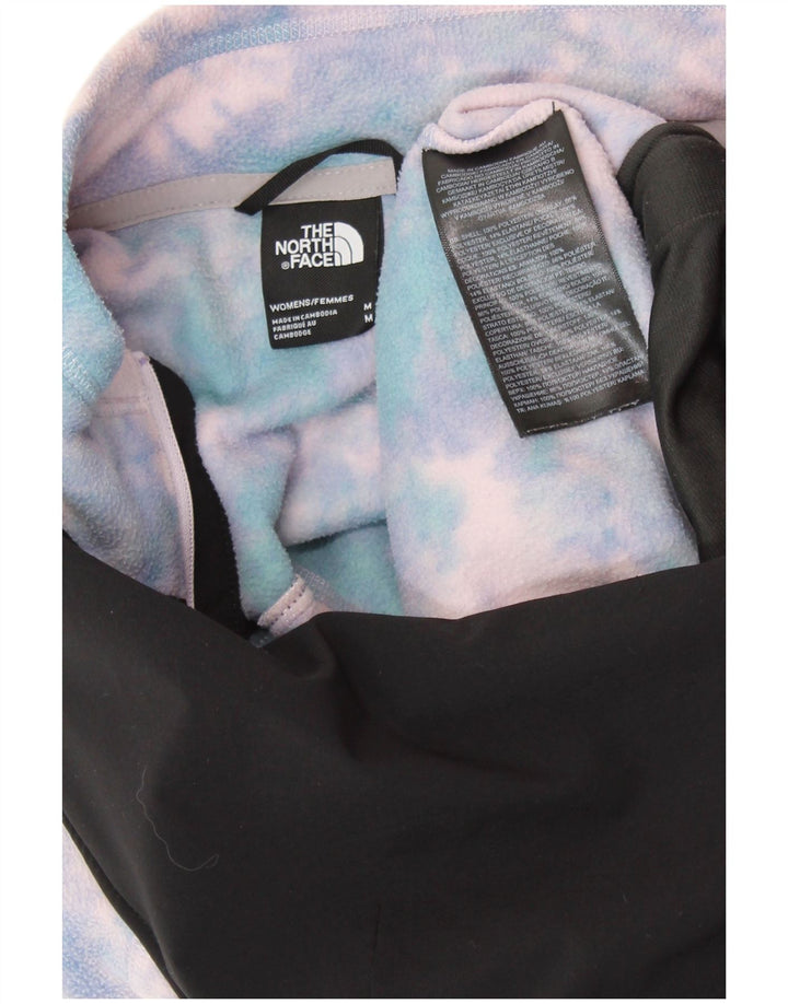 THE NORTH FACE Womens Fleece Jumper UK 14 Medium Multicoloured Tie Dye