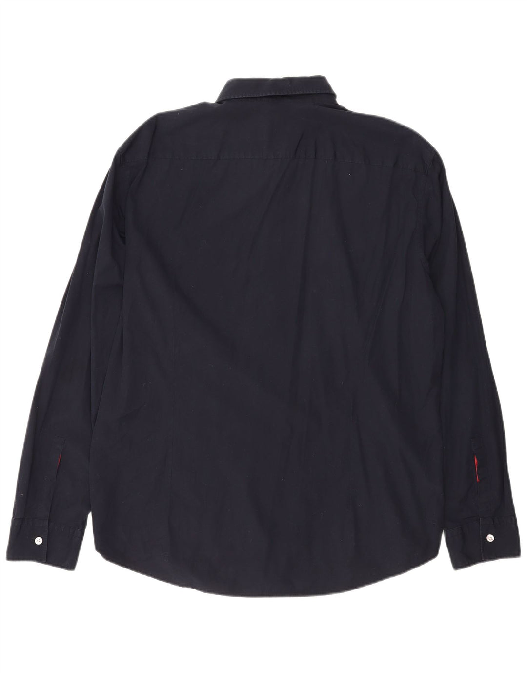 Hugo Boss Mens Slim Fit Shirt 2XL Navy Blue Cotton
