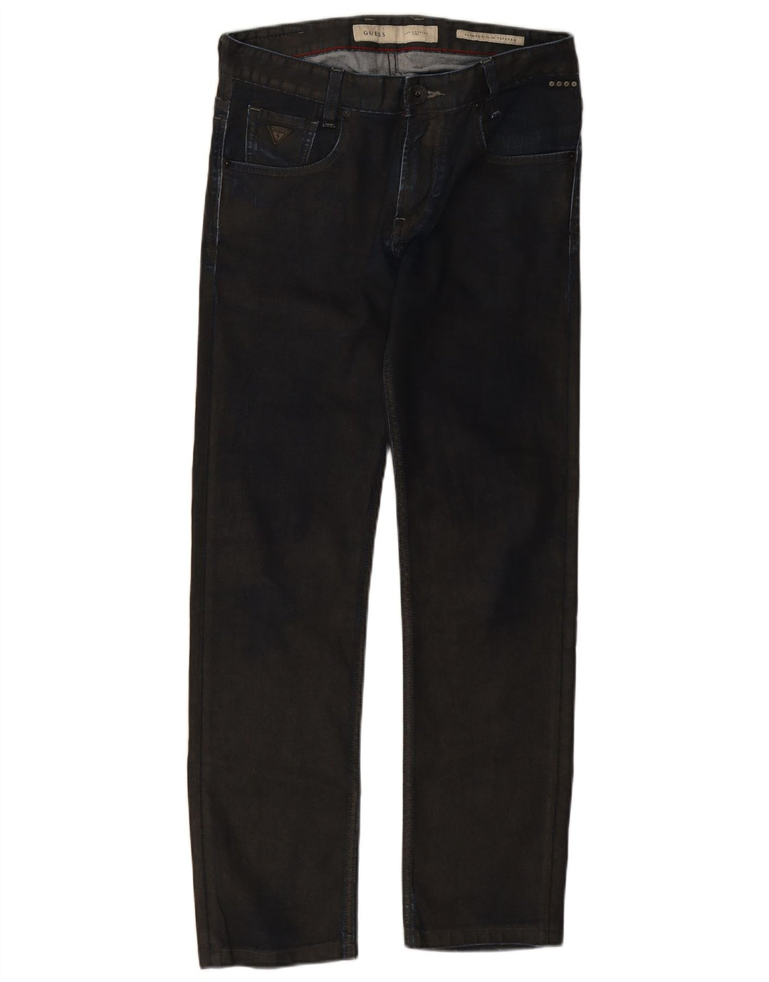 Guess Womens Slim Tapered Jeans W30 L29 Navy Blue