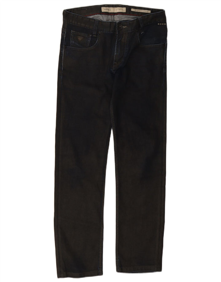 Guess Womens Slim Tapered Jeans W30 L29 Navy Blue