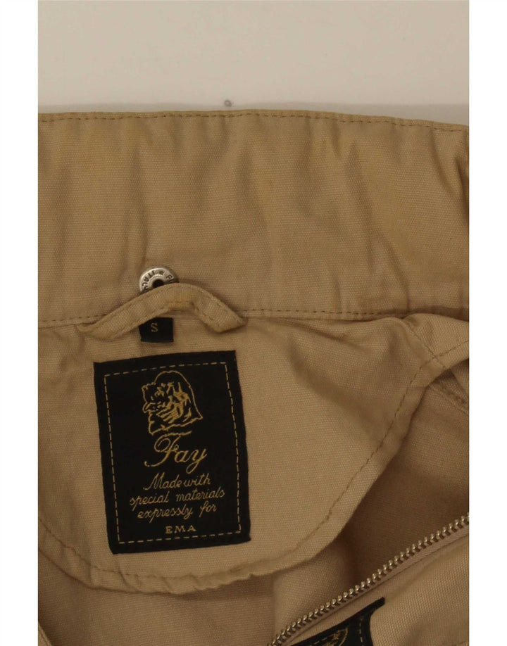 Fay Mens Loose Fit Utility Jacket UK 36 Small Beige