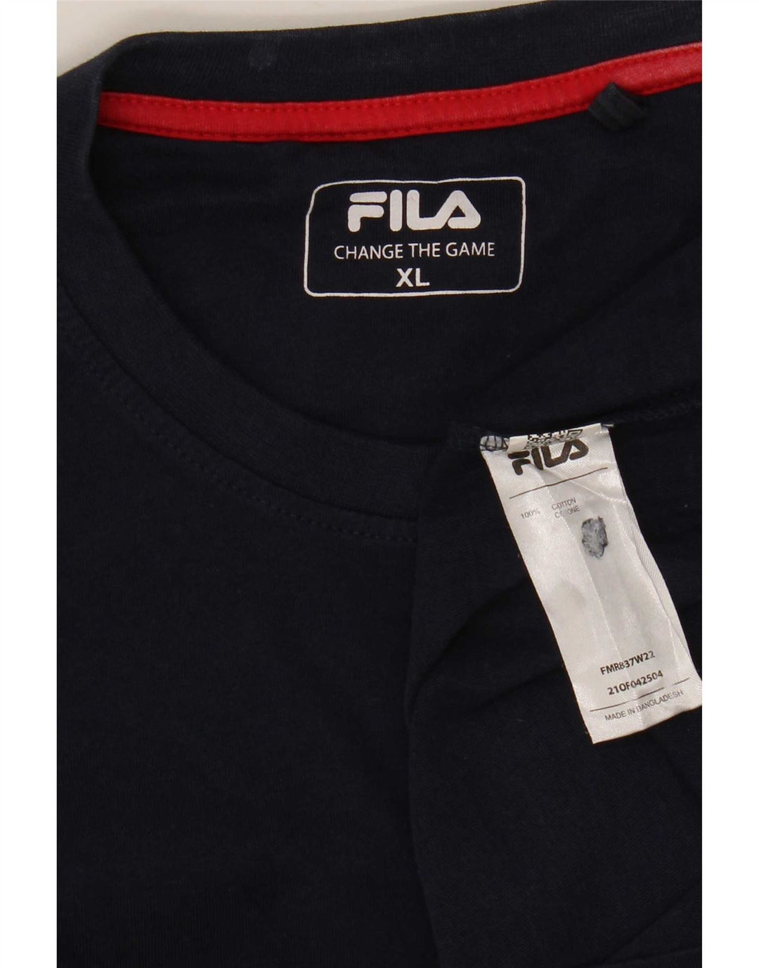 Fila Mens Top Long Sleeve XL Navy Blue Cotton