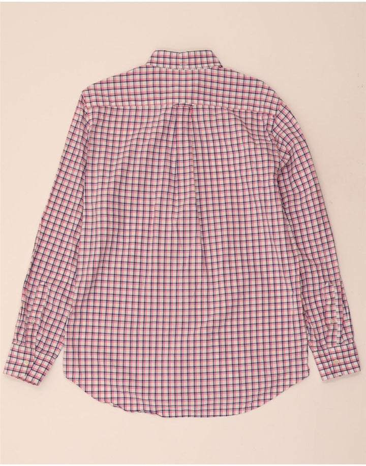 GANT Mens Regular Fit Shirt Medium Pink Check Cotton Vintage Gant and Second-Hand Gant from Messina Hembry 