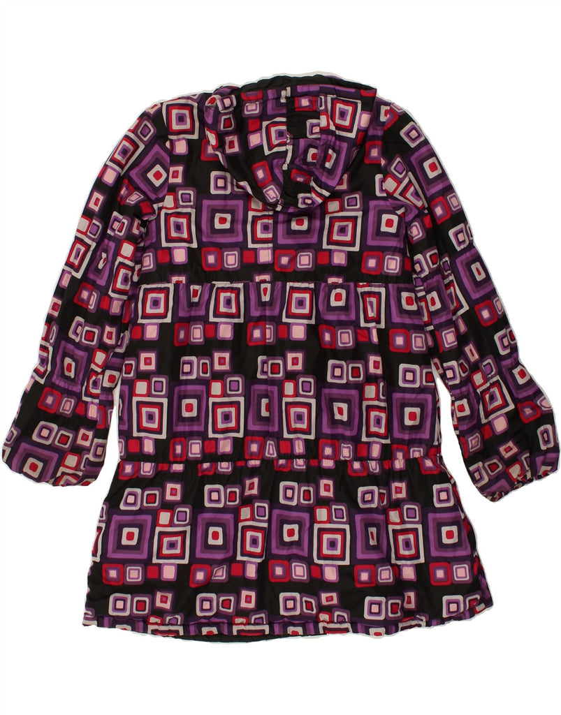 DESIGUAL Girls Hooded Overcoat 13-14 Years XL Multicoloured Geometric | Vintage Desigual | Thrift | Second-Hand Desigual | Used Clothing | Messina Hembry 