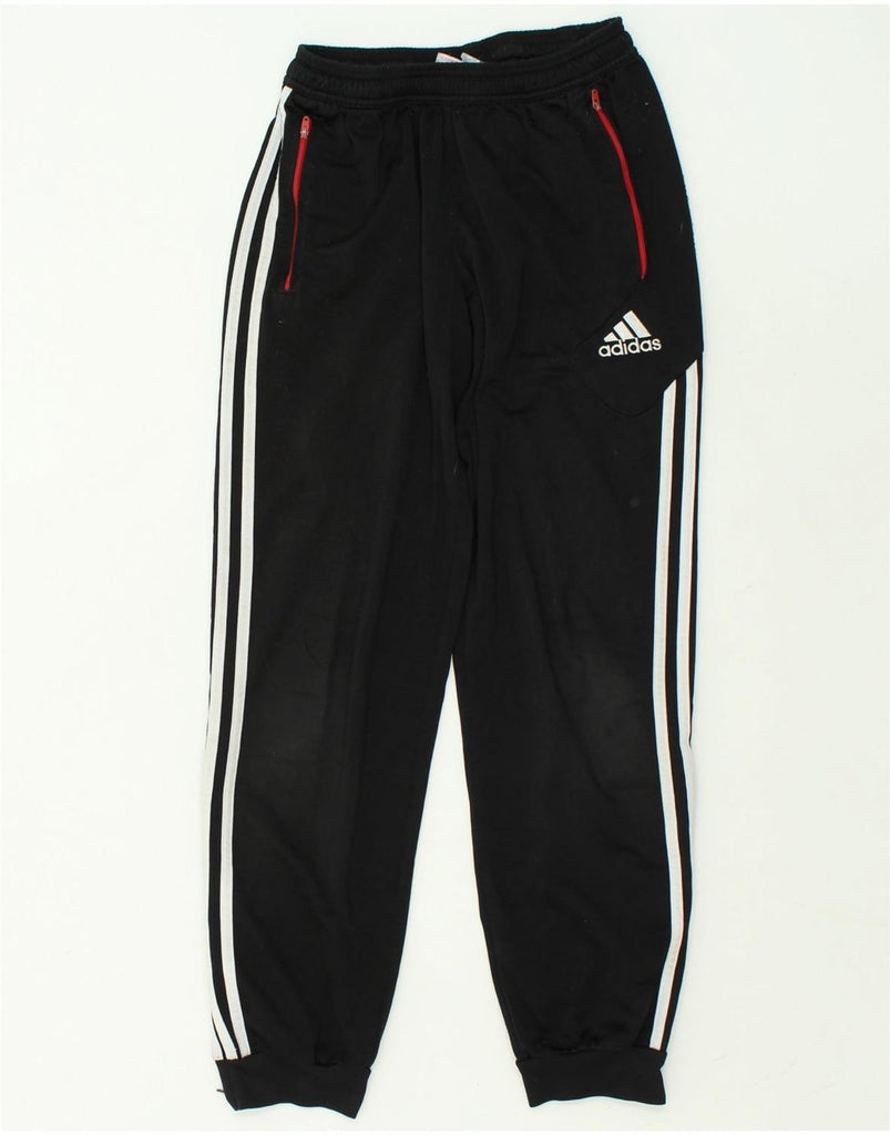 ADIDAS Boys Tracksuit Trousers Joggers 15-16 Years Black Polyester | Vintage Adidas | Thrift | Second-Hand Adidas | Used Clothing | Messina Hembry 