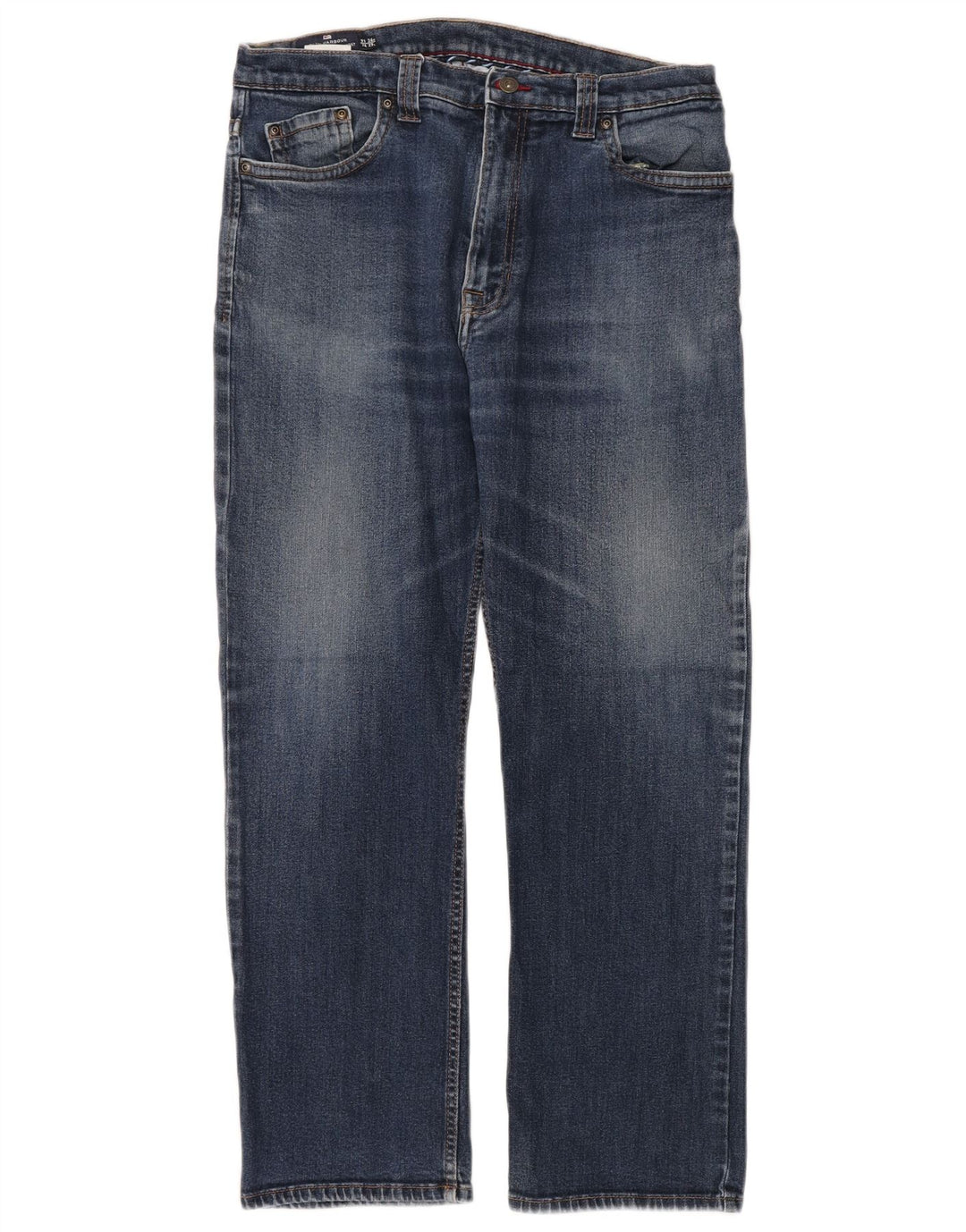 Marks & Spencer Mens Blue Harbour Straight Jeans W36 L29 Blue Cotton