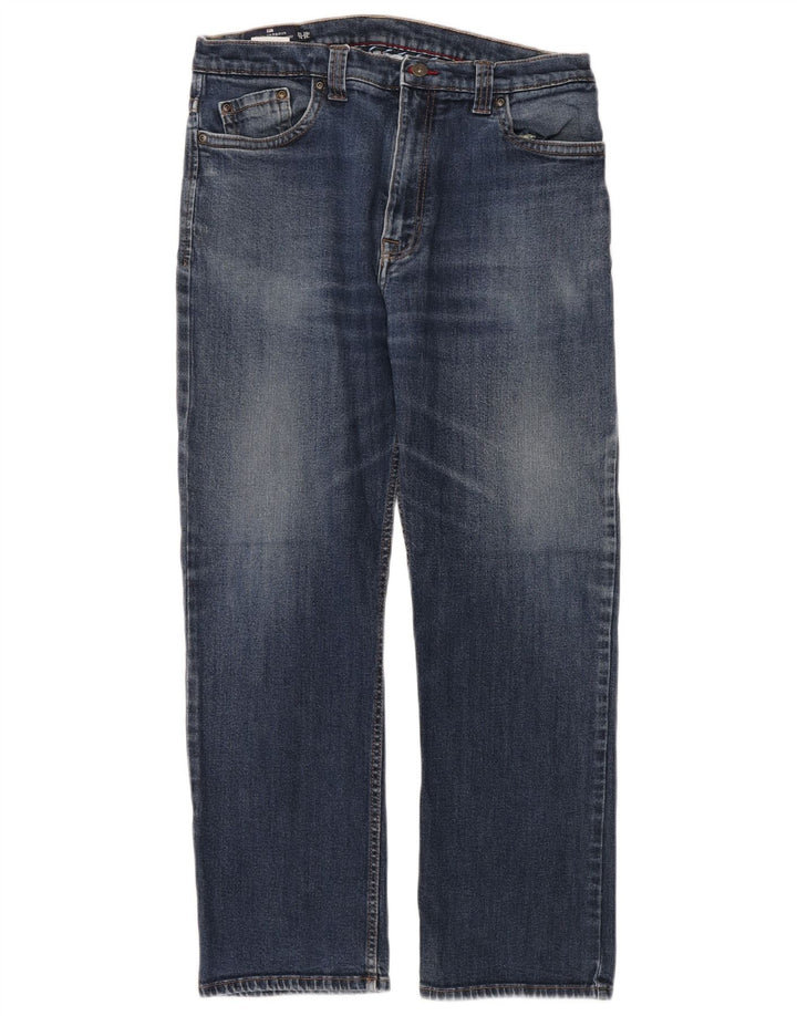 Marks & Spencer Mens Blue Harbour Straight Jeans W36 L29 Blue Cotton