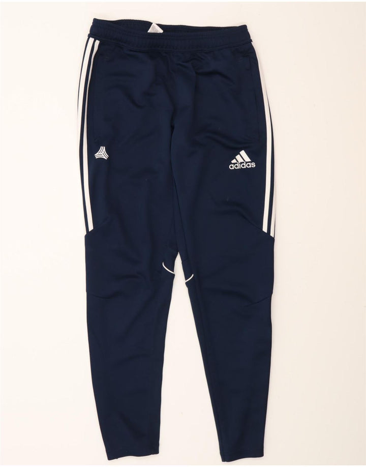 Adidas Mens Tracksuit Trousers Medium  Navy Blue Polyester