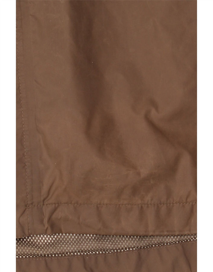 Helly Hansen Mens Hooded Rain Jacket UK 40 Large Beige Polyamide