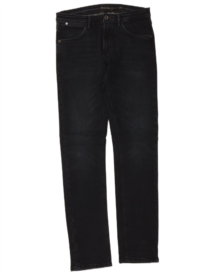 MASSIMO DUTTI Mens Slim Jeans W30 L34 Navy Blue