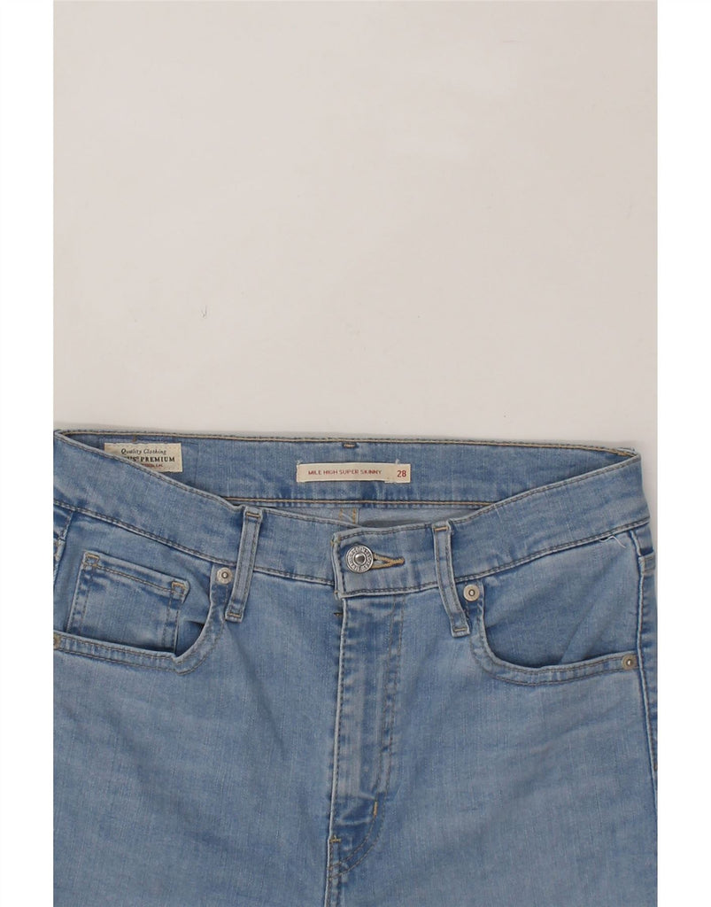 LEVI'S Womens Mile High Super Skinny Jeans W28 L29 Blue Cotton Vintage Levi's and Second-Hand Levi's from Messina Hembry 