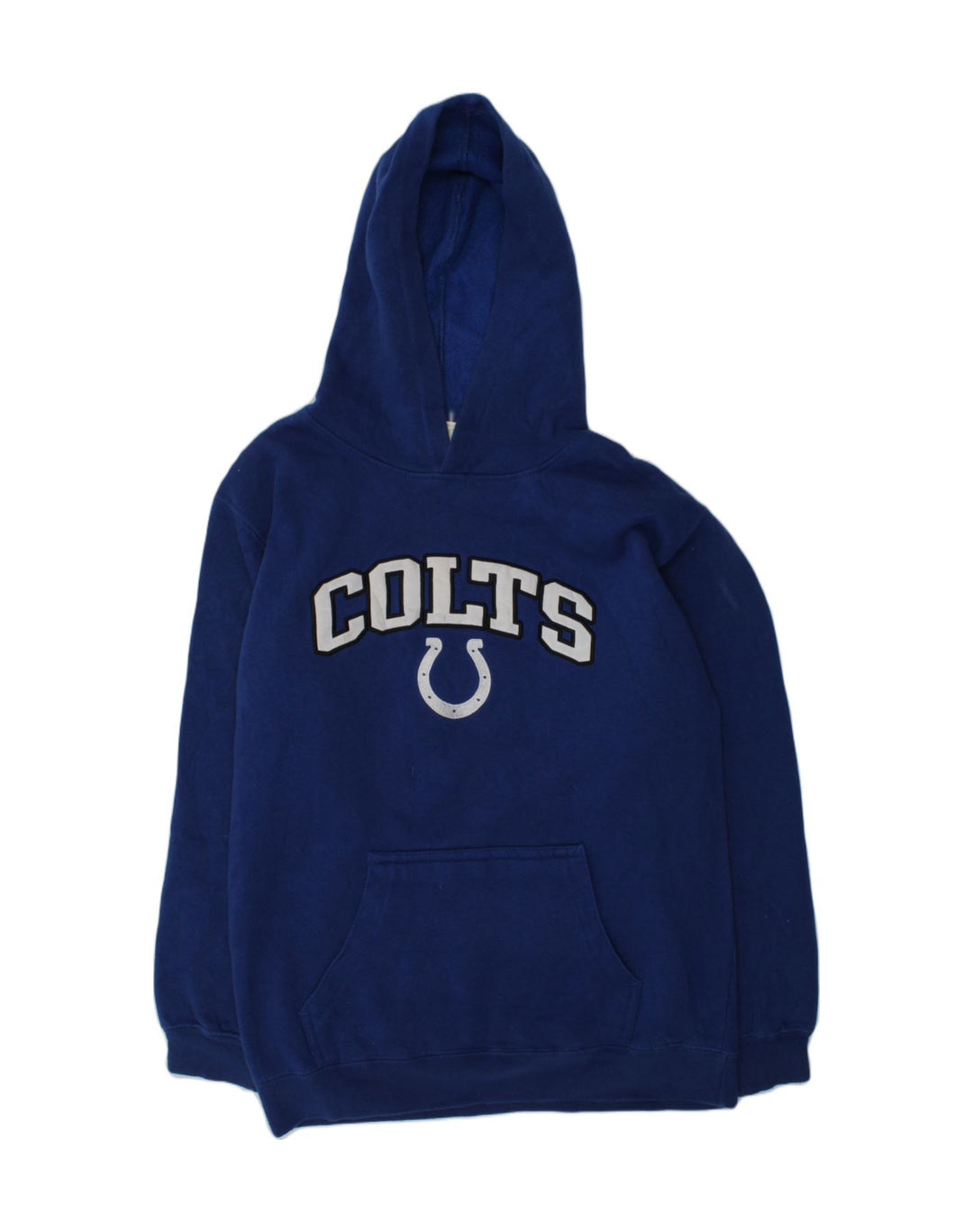 NFL Boys Graphic Hoodie Jumper 12-13 Years Large Blue Cotton | Vintage NFL | Thrift | Second-Hand NFL | Used Clothing | Messina Hembry 