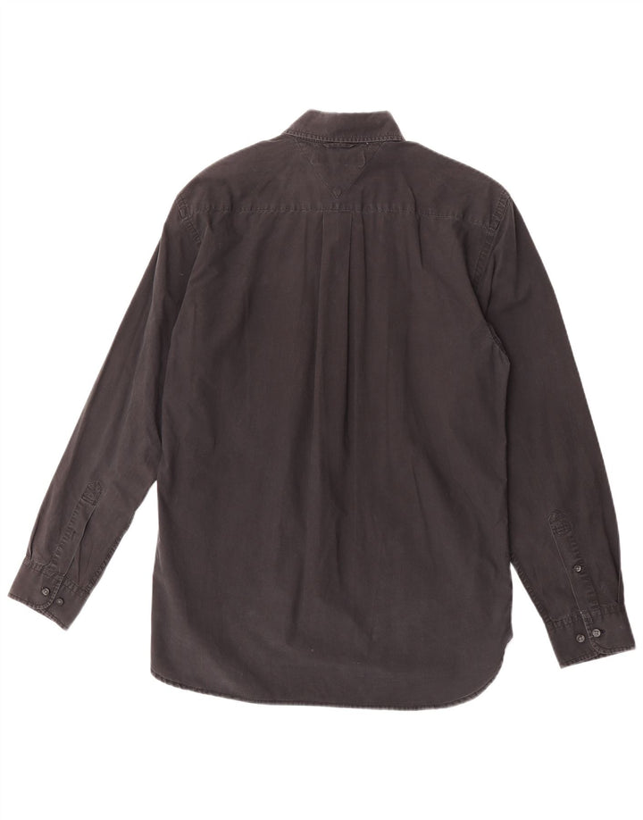 Tommy Hilfiger Mens Shirt Medium Black Cotton