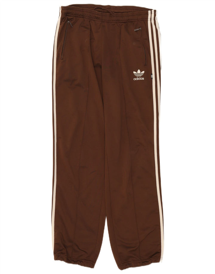 Adidas Mens Tracksuit Trousers Joggers UK 38/40 Medium  Brown Polyester