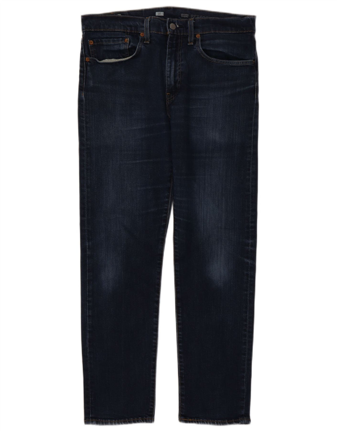 Levi's Mens 502 Tapered Jeans W34 L29 Navy Blue Cotton