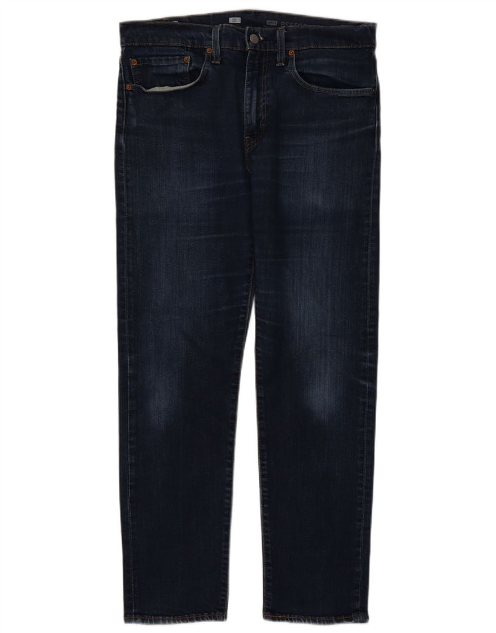 Levi's Mens 502 Tapered Jeans W34 L29 Navy Blue Cotton