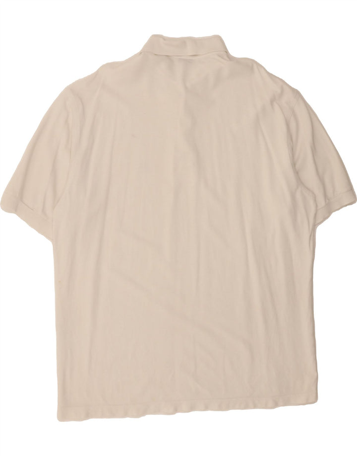 ELLESSE Mens Polo Shirt XL White Cotton Vintage Ellesse and Second-Hand Ellesse from Messina Hembry 