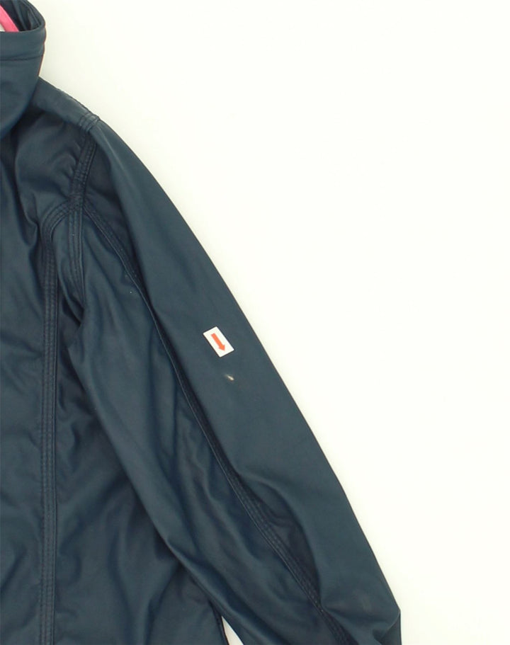 SUPERDRY Womens Hooded Duffle Jacket UK 6 XS Navy Blue Polyester | Vintage Superdry | Thrift | Second-Hand Superdry | Used Clothing | Messina Hembry 